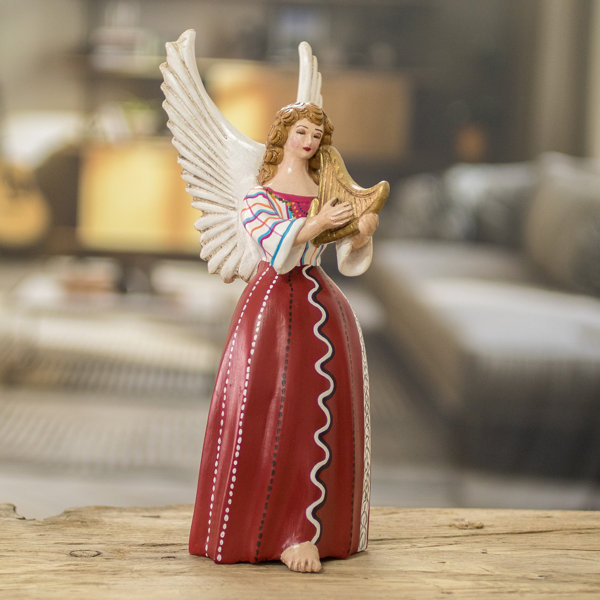 Trinx Ceramic Angel Sculpture Wayfair